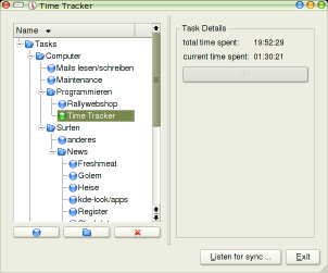 time tracker screenshot 1